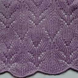 Ажурный узор спицами