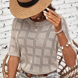 Интересный узор спицами