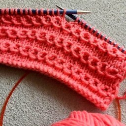 Красивый узор "Змейка", вязали таким?