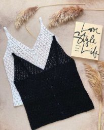 Классный летний топ крючком