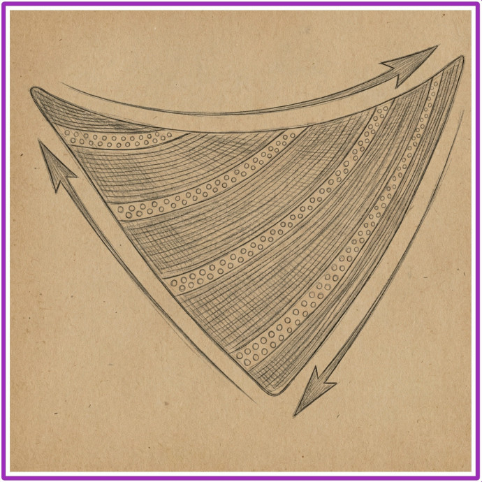 Шейный платок спицами