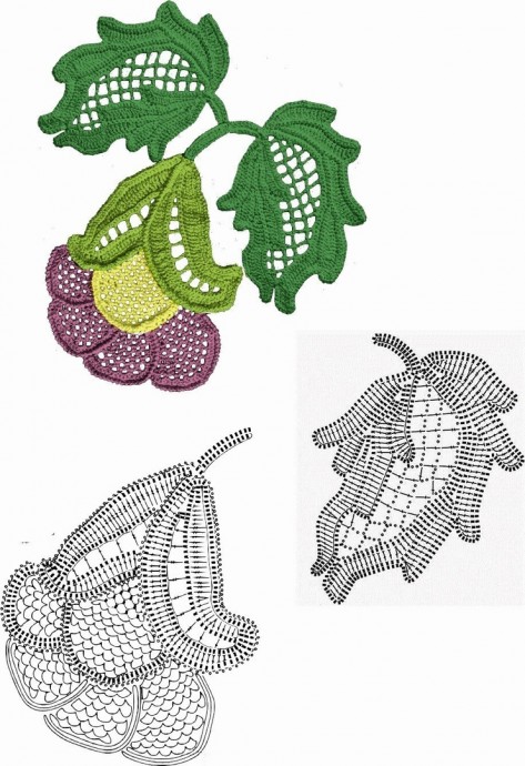 Подборка мотивов для ирландского кружева