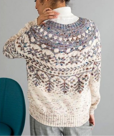 Роскошный свитер (жаккард) для незабываемой зимы
