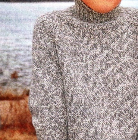Вяжем шерстяной свитер реглан