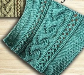 Шикарный узор для любителей вязать спицами