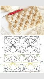 Подборка узоров для вязаного пледа