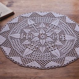 Круглая салфетка крючком