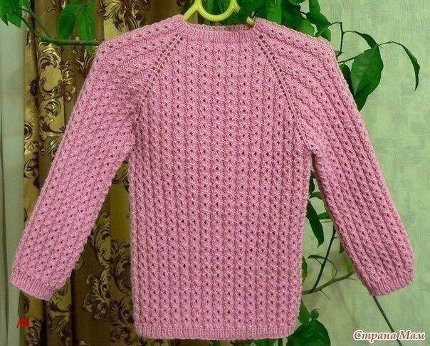 Нежный джемпер спицами Нежный джемпер спицами