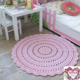 Простая схема для вязаного коврика