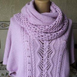 Свободная безрукавка спицами