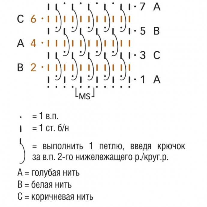 Теплые варежки из шерстяной пряжи