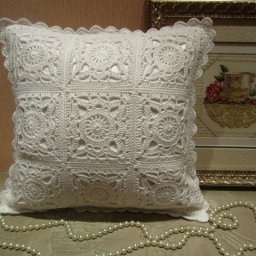 Вяжем изысканный чехол для подушки