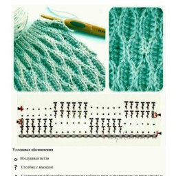 Плотный и красивый узор для вязания крючком