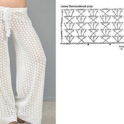 Простой узор для домашних брюк