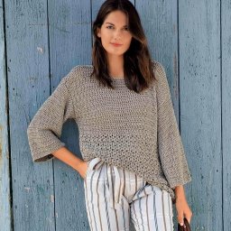 Джемпер с жасминовым узором