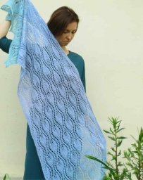 Палантин спицами: просто и красиво!