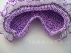 ​Рюши с помощью иглы