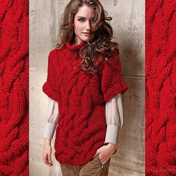 Свитерок для внучки-худышки или просто стройной девушки