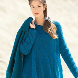 Свободная туника с ажурным узором