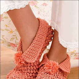 ​Домашние тапочки крючком с пошаговым описанием