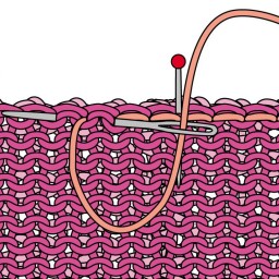 Вшиваем рукава в вязаное изделие