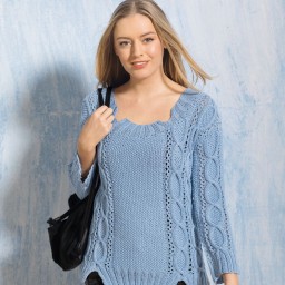 Джемпер с разделенными планками