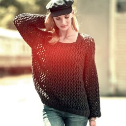 Джемпер с сетчатым узором