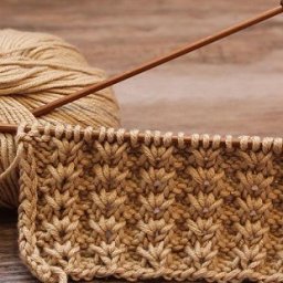 Роскошный узор спицами