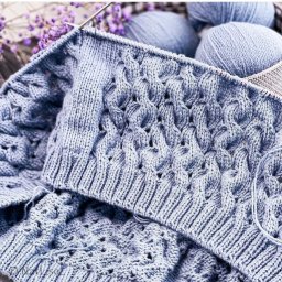 Узор спицами "Косы с ажуром"