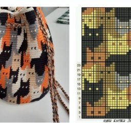 Жаккард "Котики", вяжем с радостью!