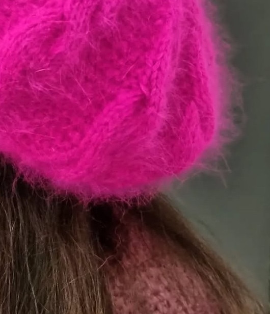 Берет из пуха норки