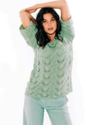 Пуловер с короткими рукавами