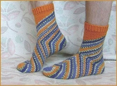 Носки с пятки