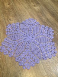 Весенний цветок крючком