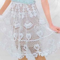 Ажурная юбка, вяжем крючком