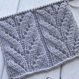 Ажурный узор спицами