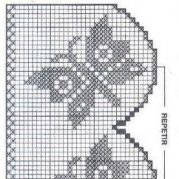 Схемы филейного вязания