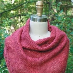 Женственный платок, вяжем спицами