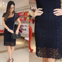 Изысканное платье из ажурных мотивов