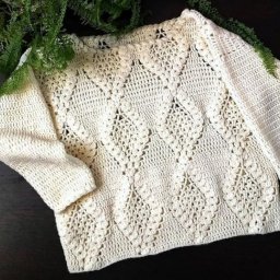 Красивый джемпер крючком