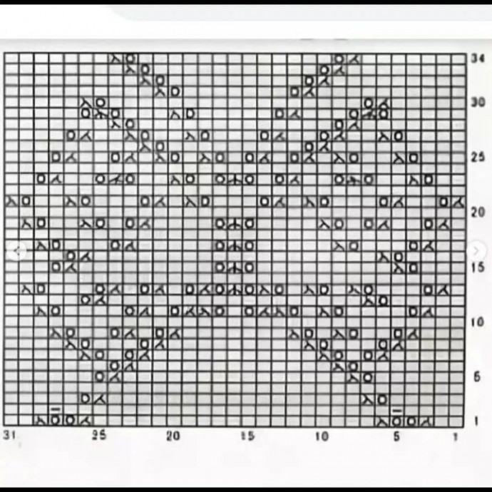 Орнамент "Бабочка", вяжем спицами