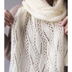 Палантин спицами