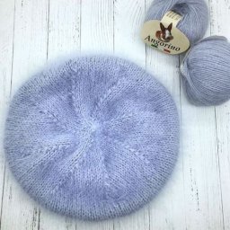 Вяжем пушистый берет из ангоры