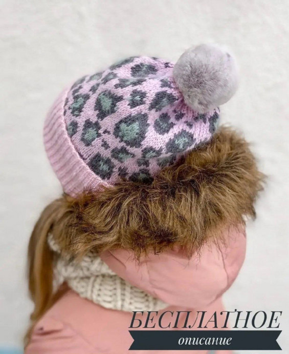 Необычная детская шапочка спицами