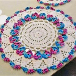 Интересная салфетка крючком