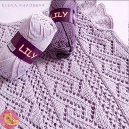 Красивый узор спицами