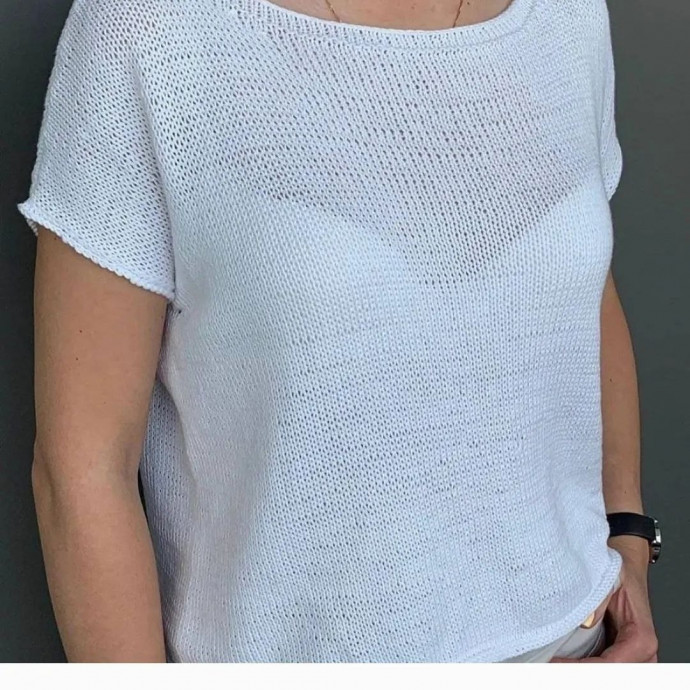 Белый летний топ