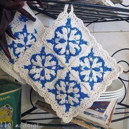 Любите гжель? А бабушкин квадрат? А когда они вместе?