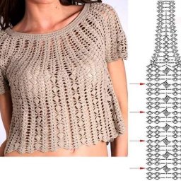 Нежный топ кофейного цвета