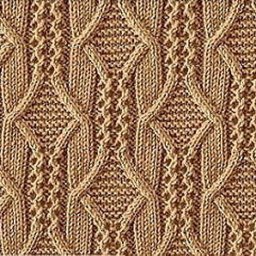 Роскошный японский узор спицами